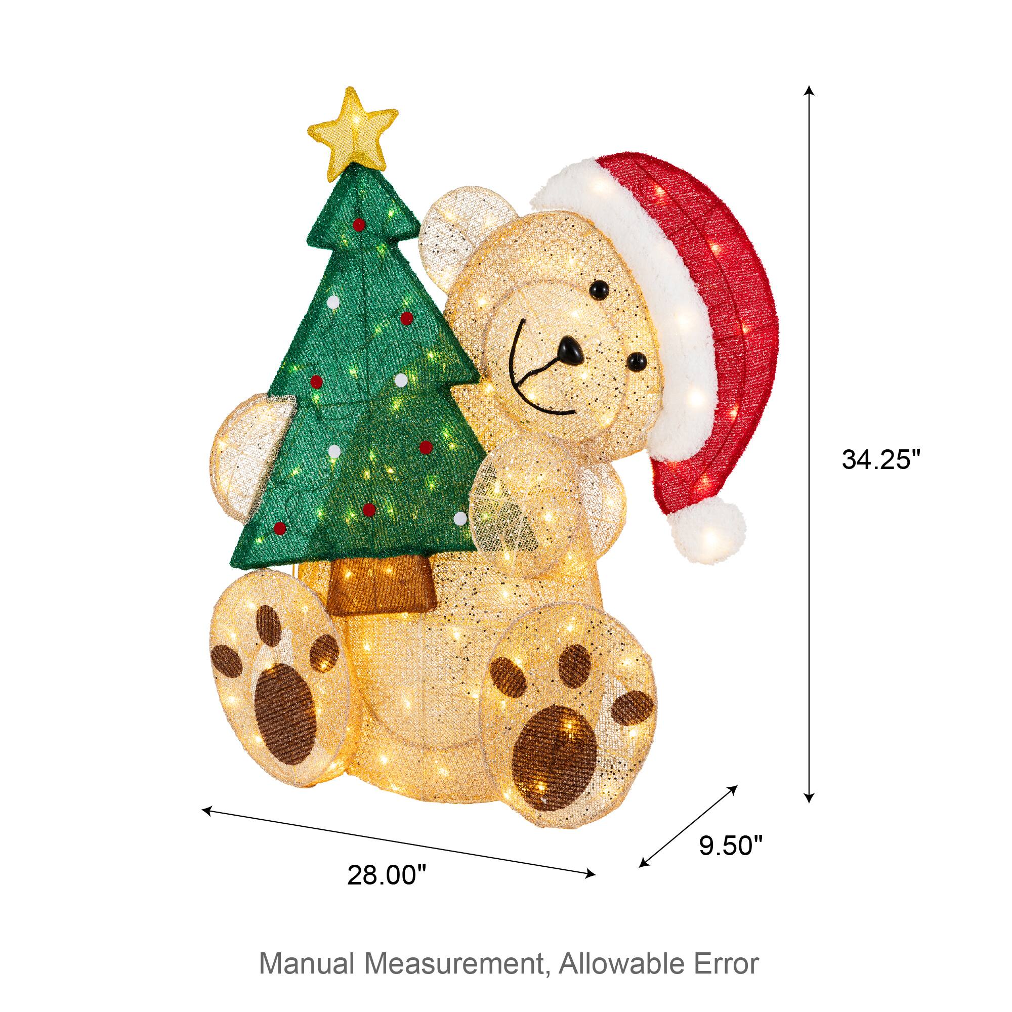 34.25"  
28.00"  
9.50"  
Manual Measurement, Allowable Error