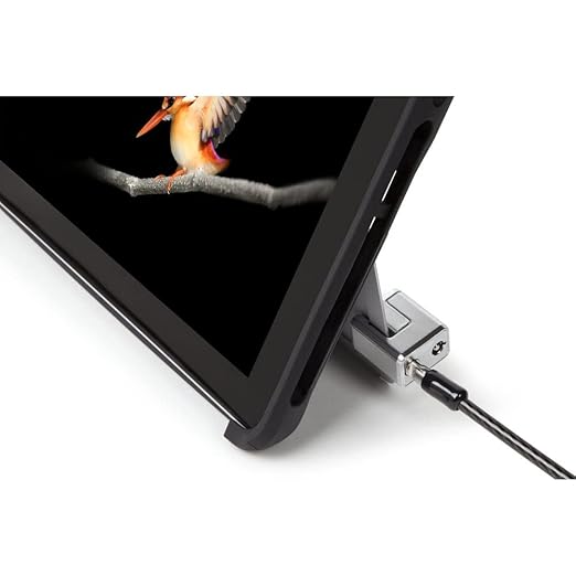 Back. Kensington - Kensington Keyed Cable Lock Surface Pro - 5.91 ft Cable - Keyed Lock - Black, Silver - Carbon Steel, Plastic - For.