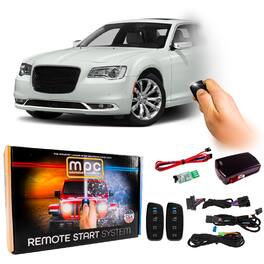 MPC - Remote Start Kit For Chrysler 300 2018 | 2-Way Long Range Remotes | Plug & Play - Black