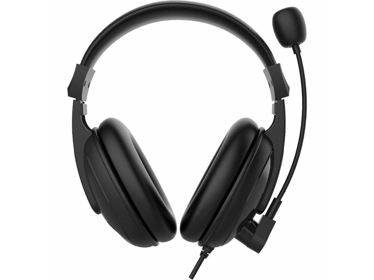 Alt View 4. Morpheus 360 - Morpheus 360 Deluxe USB Headset - Adjustable Mic, Soft Leather Ear Cushions, Lightweight - Black - HS3500SU - Red.