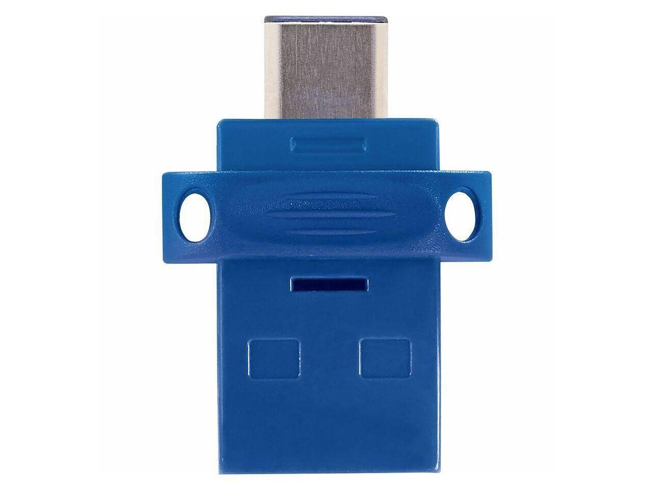 Alt View 7. Verbatim - Verbatim Store 'n' Go Dual 128GB USB 3.2 (Type A + C) Flash Drive - Blue - Lifetime Warranty - Blue.