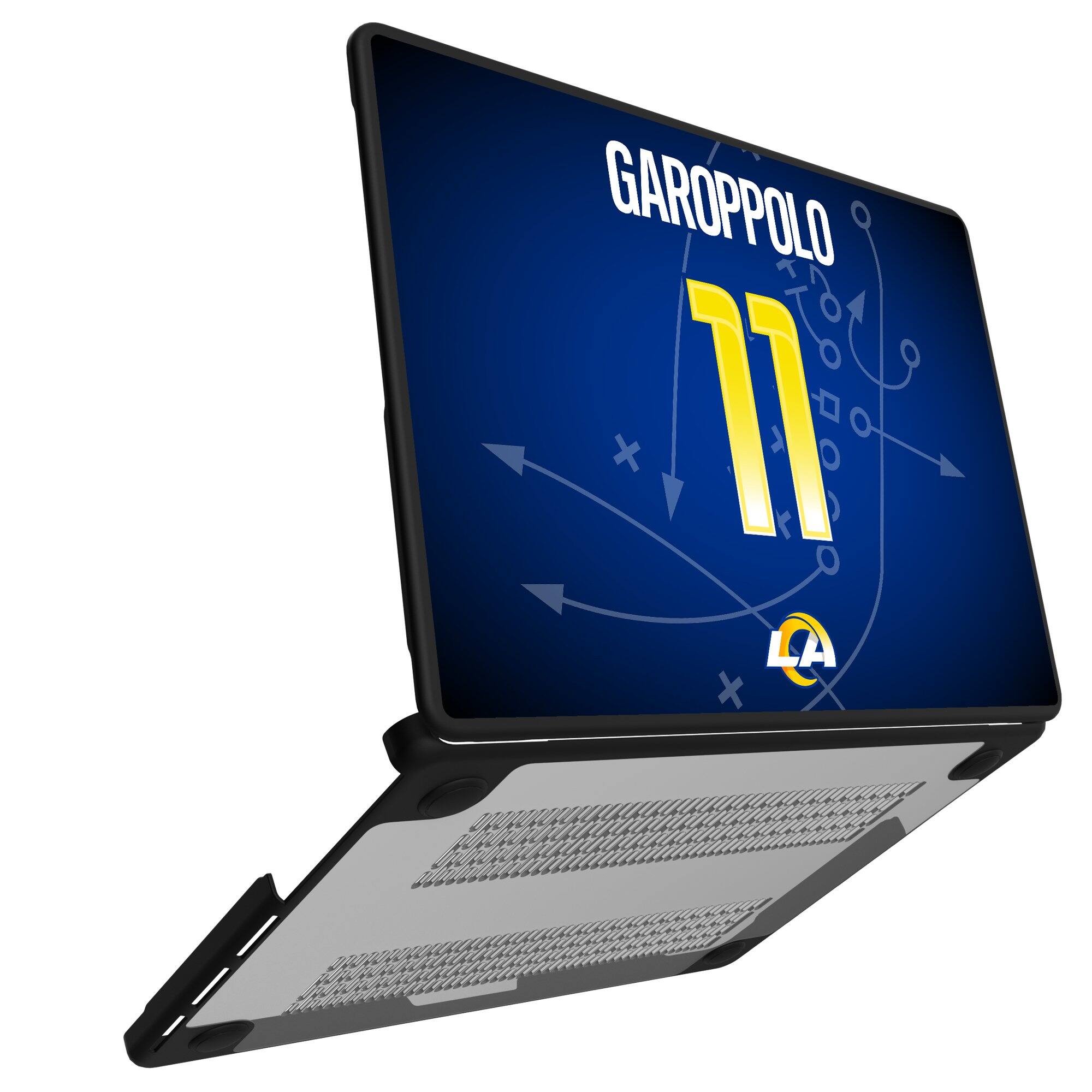 Alt View 1. Keyscaper - Jimmy Garoppolo Los Angeles Rams MacBook Case - Air 15 in - Multicolor.