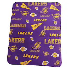 Logo Brands - Los Angeles Lakers 50" x 60" Classic Fleece Blanket - Multicolor