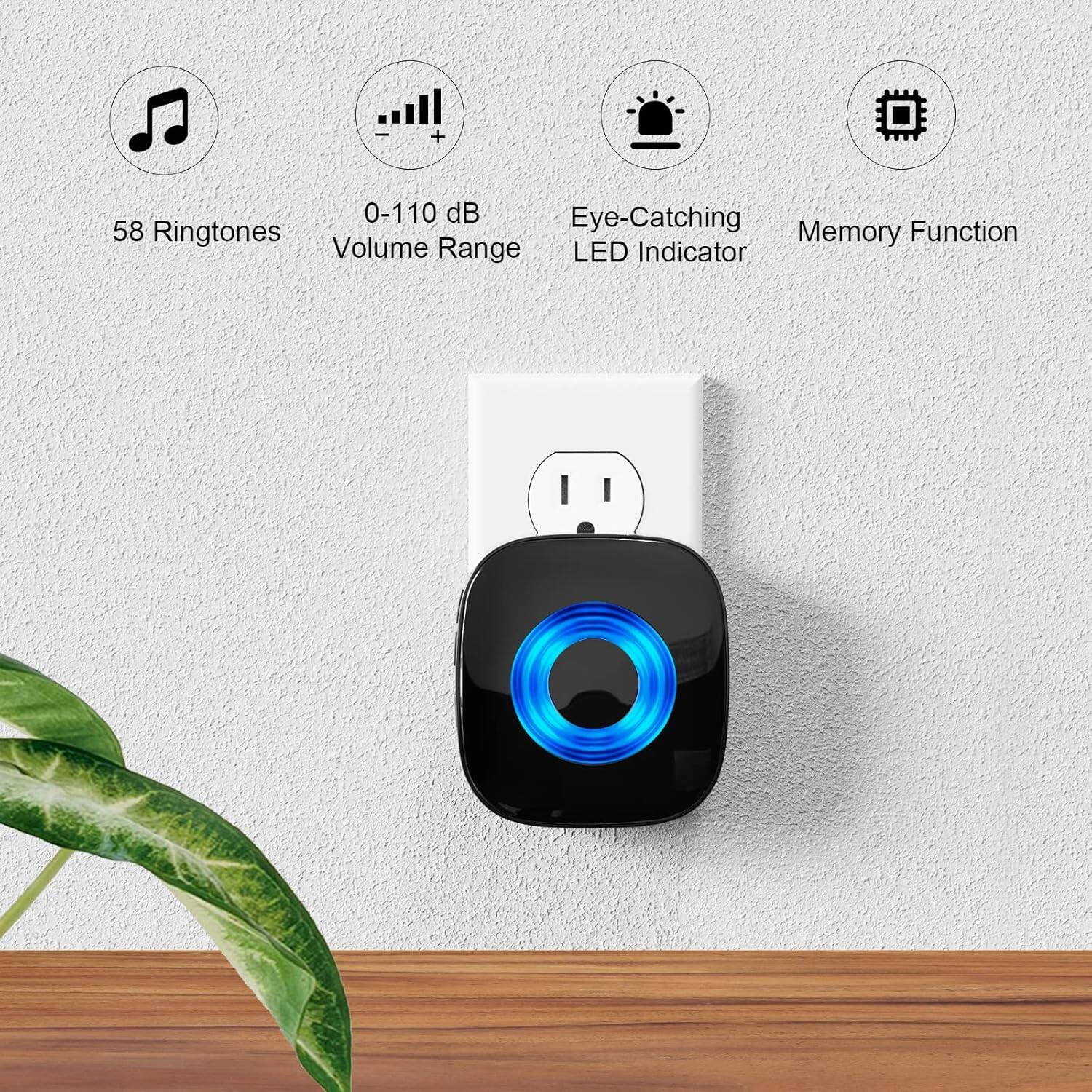 - 58 Ringtones
- 0-110 dB Volume Range
- Eye-Catching LED Indicator
- Memory Function