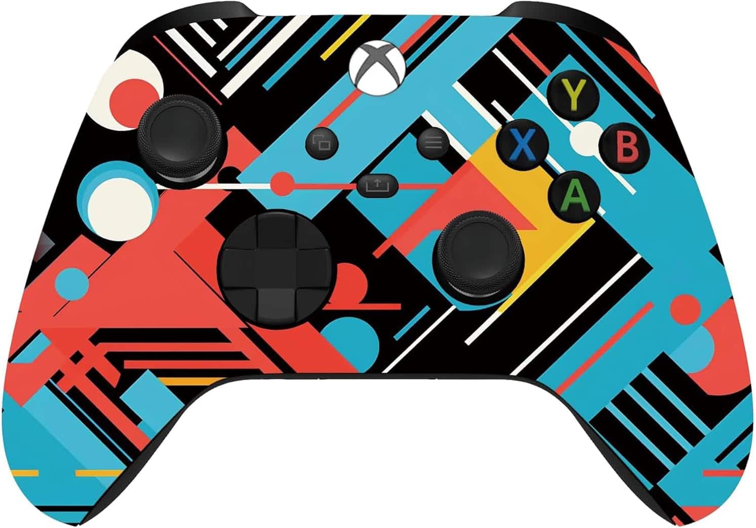 Front. Custom Controllerzz - Custom Wireless Controller for Xbox Series X|S, Xbox One, & PC - Abstract Fusion.