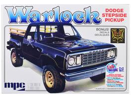 Skill 2 Model Kit 1977 Dodge Warlock Stepside Pickup Truck 1/25 Scale Model by MPC - Blue