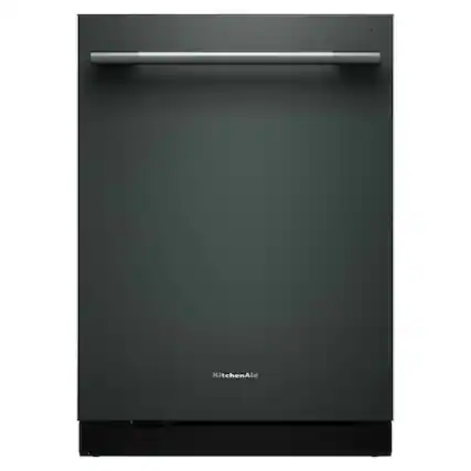 Front. KitchenAid - 24 inch Top Control Built-In Dishwasher with 360 Max Jets Third Rack and Advanced ProDry System - Juniper.