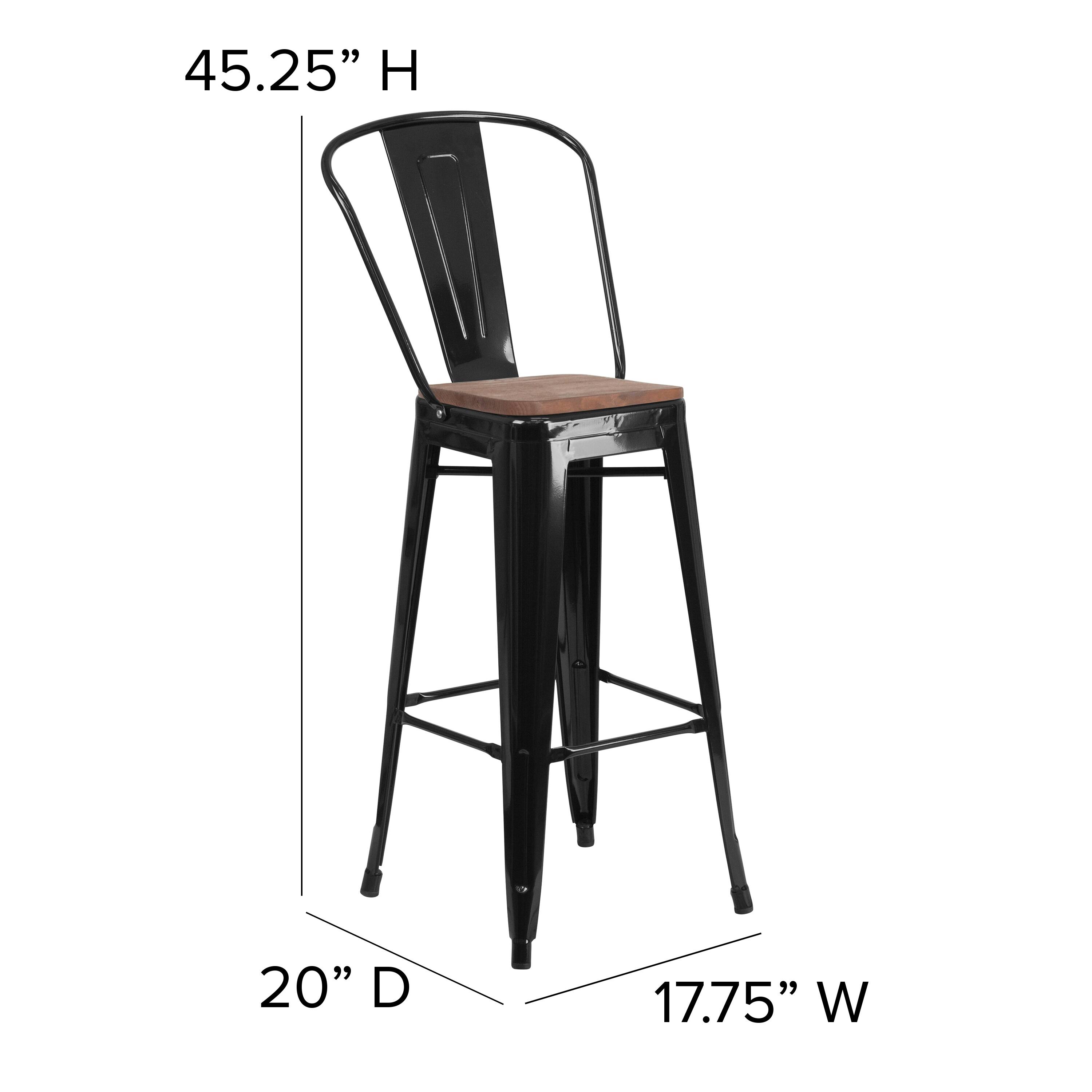 45.25" H  
20" D  
17.75" W