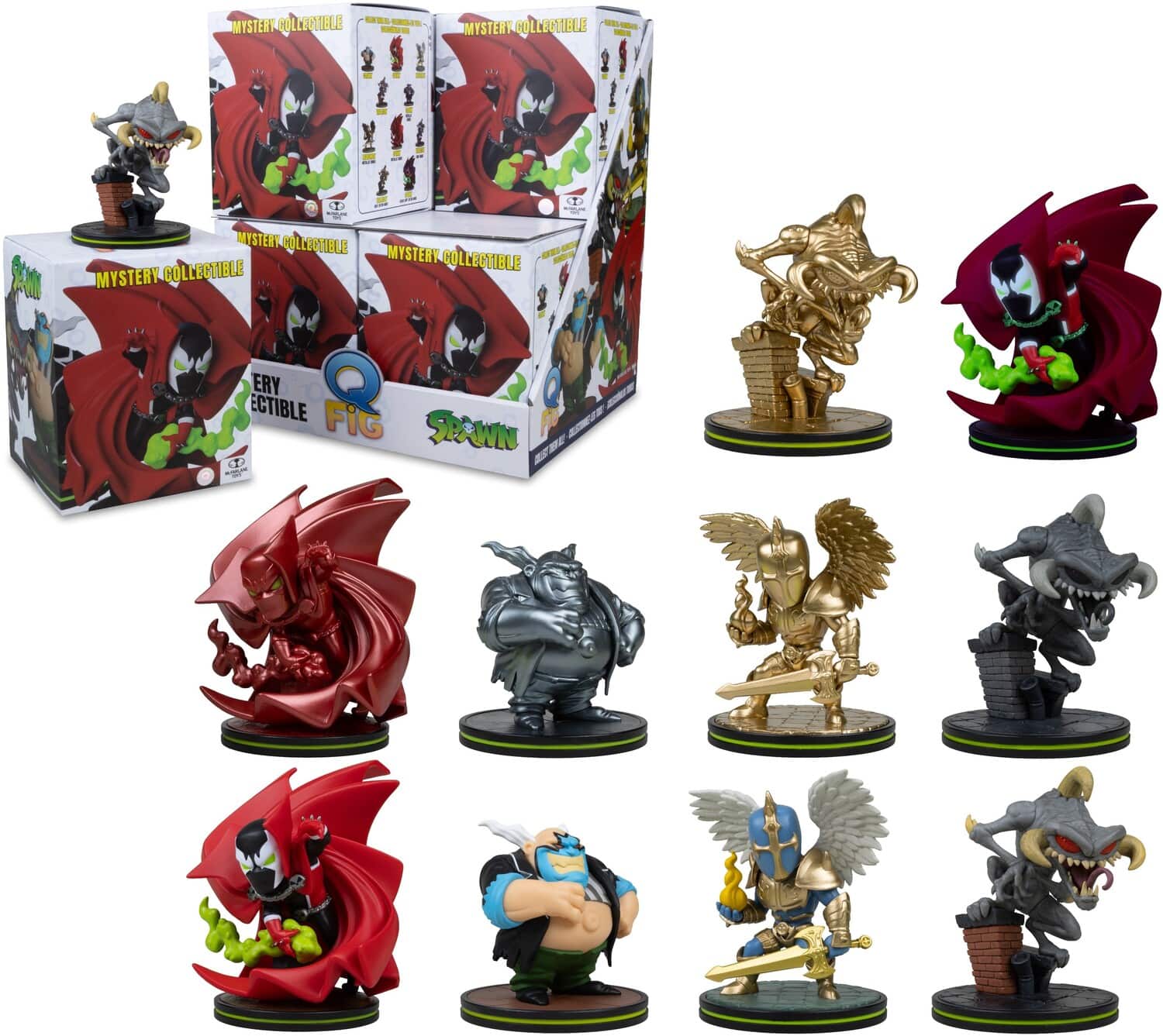 McFarlane Toys - Spawn - QMx - Q-Fig 3.5" Posed Figure Blind Box 8-Piece PDQ - COLLECTIBLES - Multicolor