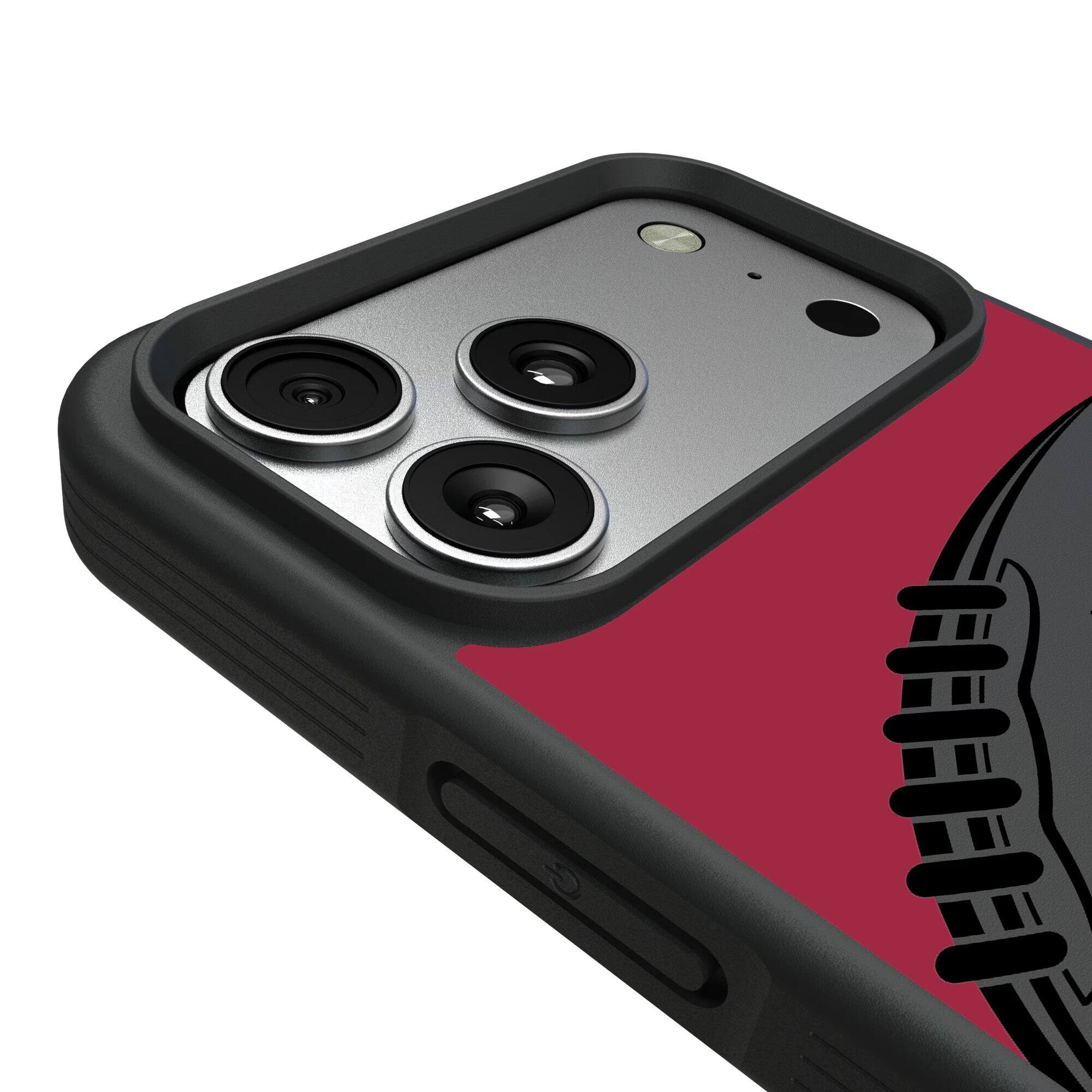 Alt View 2. Keyscaper - Chicago Cardinals Bump Case with 8.2ft Drop Protection - 16 - Multicolor.