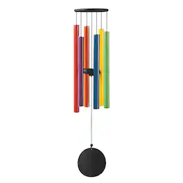 FC Design - 36" Long Rainbow Tuned Traditional Wind Chime Style 2 Outdoor Patio or Garden Hanging Decoration - Multi-Color