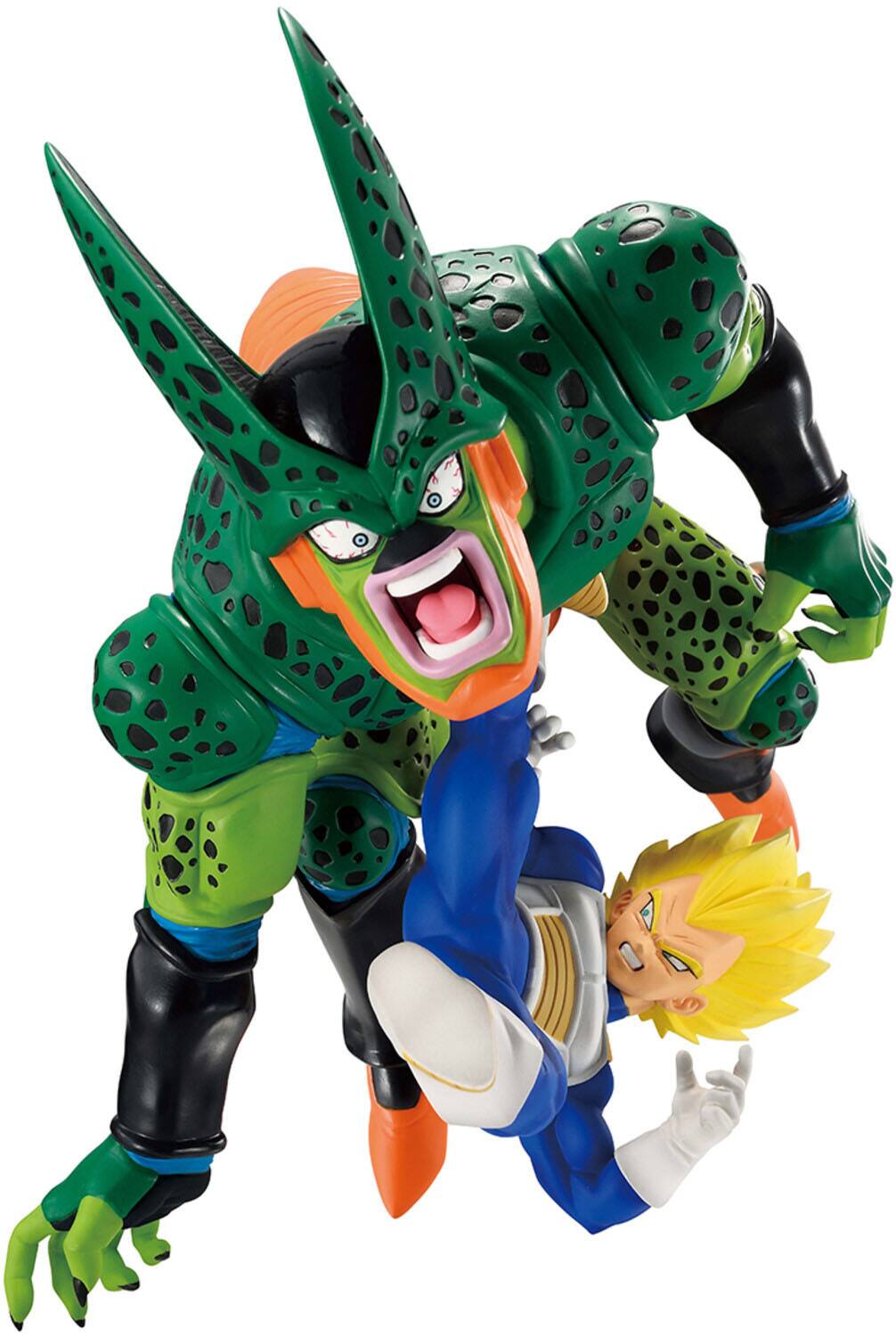 Alt View 1. Bandai - Ichibansho - Dragon Ball Z - Revible Moment - Vegeta vs Cell (Dragon History II) Figure.