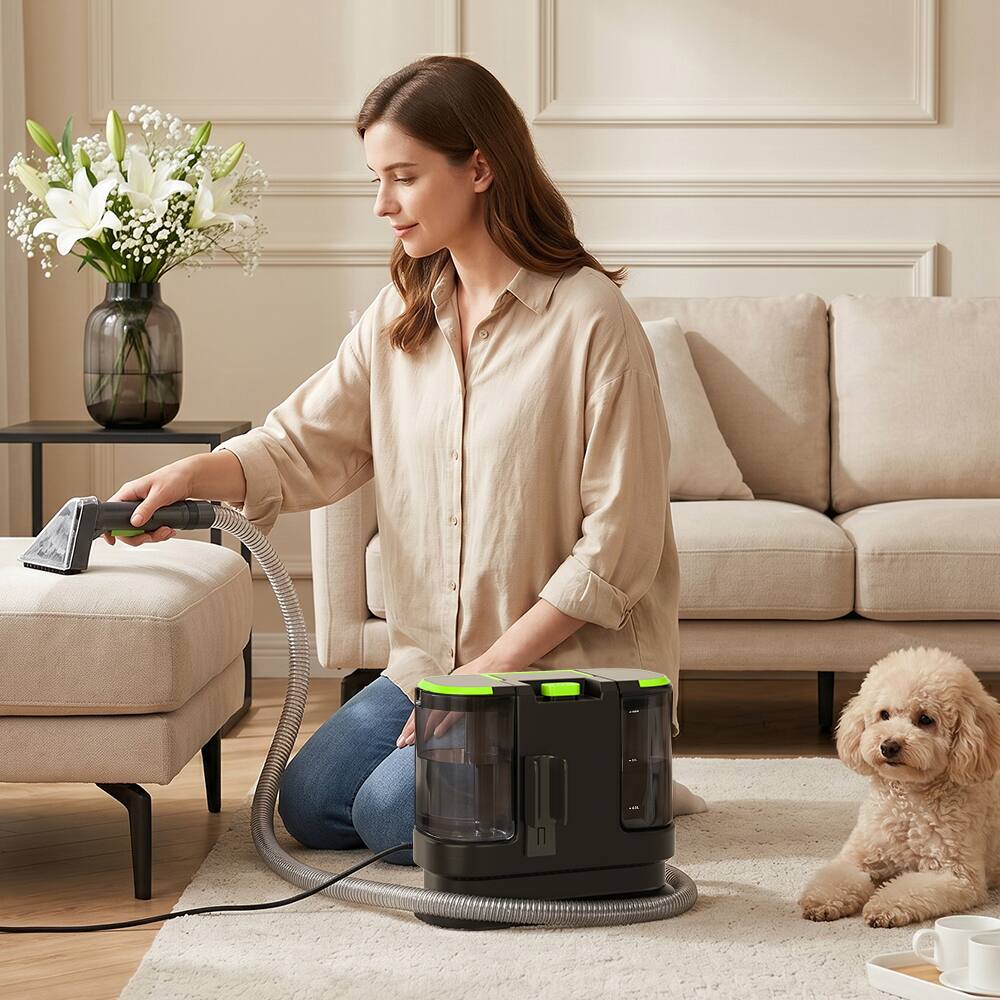 Alt View 2. Topteng - Portable Carpet Cleaner with Dual Tanks - 16KPa Strong Suction, 3-Step Spray & Suction for Upholstery, Sofa.