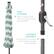 cp | - EASY STORAGE: Built-in hand crank allows for quick setup & breakdown. DURABLE ASSEMBLY: Push-button connector pin protects the pole from damage.