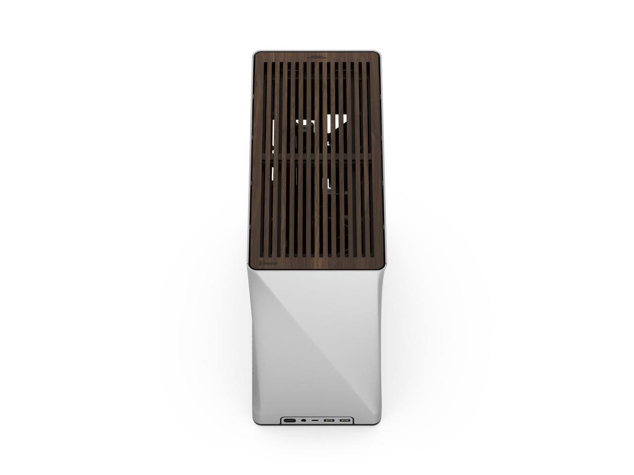 Alt View 5. Fractal Design - Fractal Design Era 2 Silver Anodized Aluminum/Steel Mini-ITX Compact Small Form Factor PC Case - Silver.