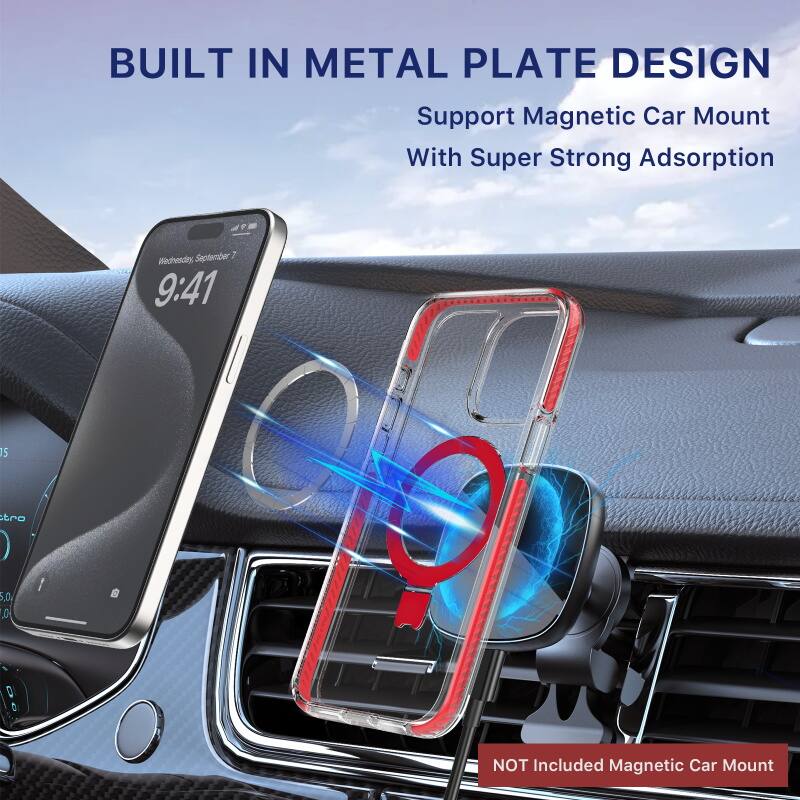 BUILT IN METAL PLATE DESIGN Support Magnetic Car Mount With Super Strong Adsorption NOT Included Magnetic Car Mount