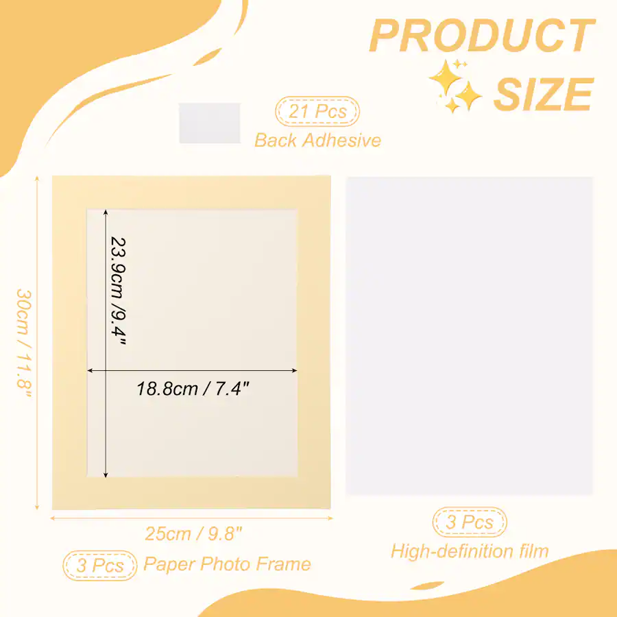 Display Frame Options Unique Bargains 3pcs Cardboard Picture Frame, 9.8x11.8 Inch Photo Wall ...
