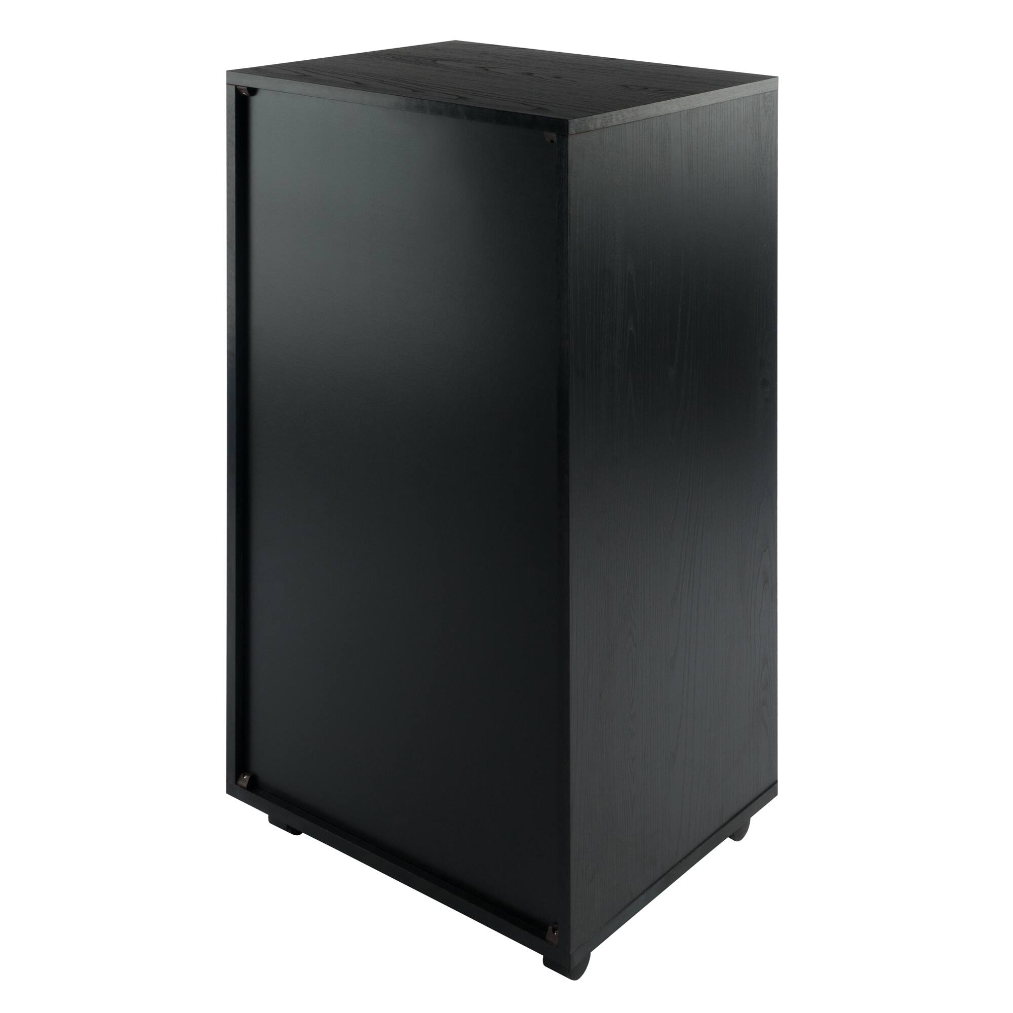 Alt View 5. Winsome Wood - Halifax 7-Drawer Mobile Cabinet - Black.