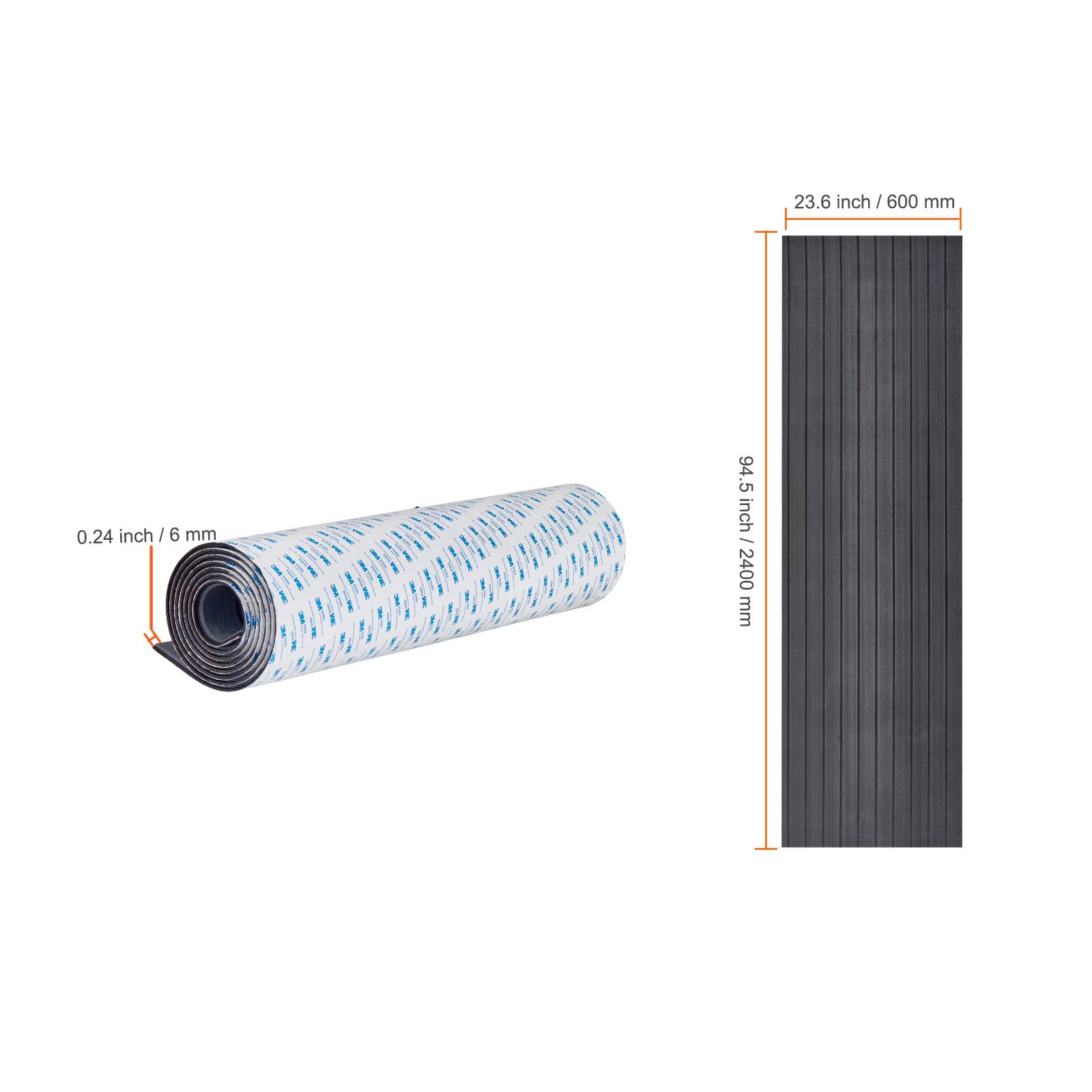 23.6 inch / 600 mm  
0.24 inch / 6 mm  
94.5 inch / 2400 mm