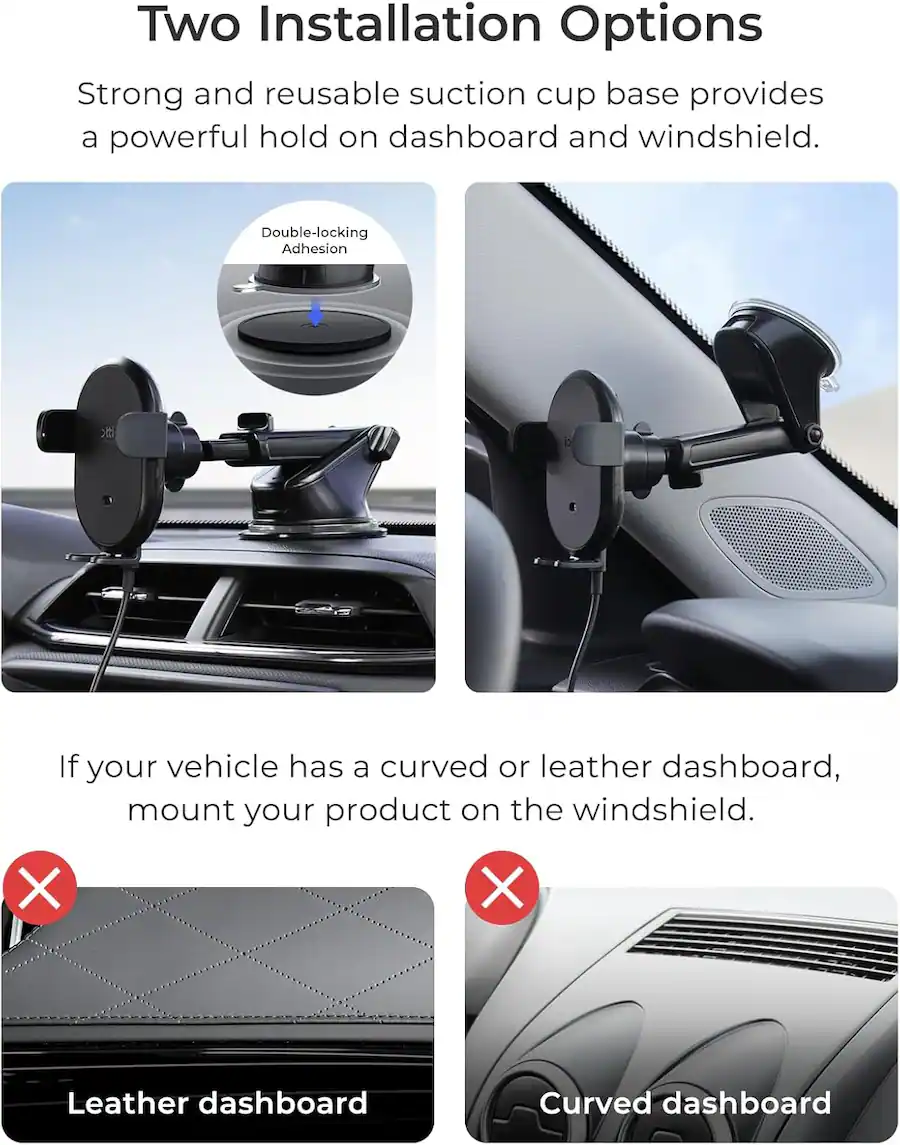iOttie Auto Sense Wireless Dashboard Windshield Car Mount