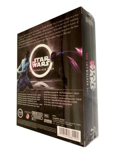 Angle. Star Wars The Skywalker Saga The Complete Series Blu-Ray.