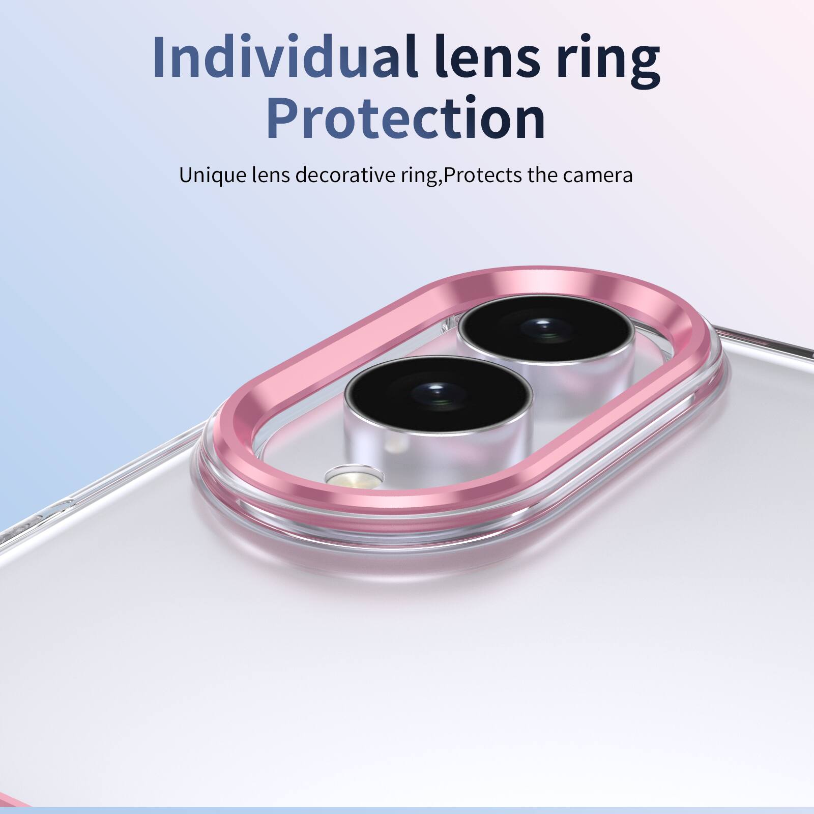 Individual lens ring Protection  
Unique lens decorative ring, Protects the camera