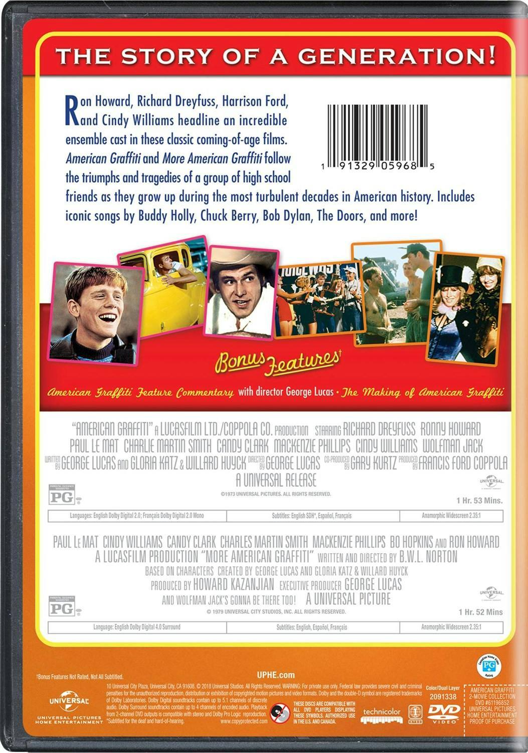 Back. American Graffiti/More American Graffiti (DVD Double Feature) [DVD].