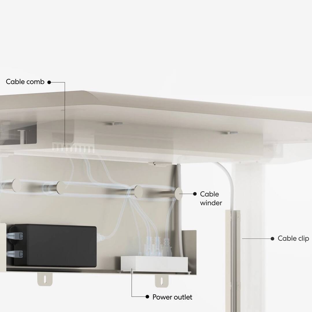 - Cable comb
- Cable winder
- Cable clip
- Power outlet