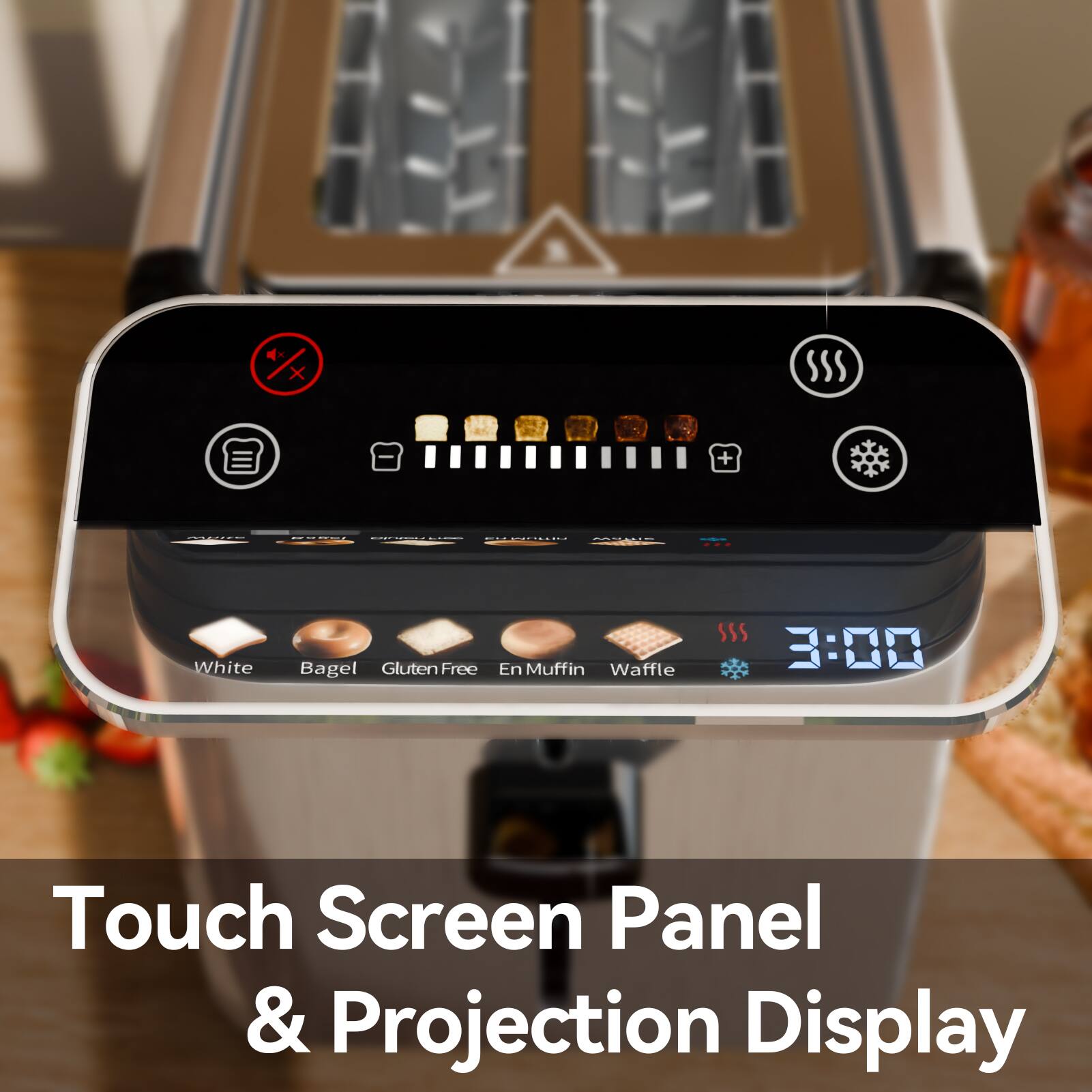 X SSS + -OEE  
White Bagel Gluten Free En Muffin Waffle SSS  
3:00  
Touch Screen Panel & Projection Display