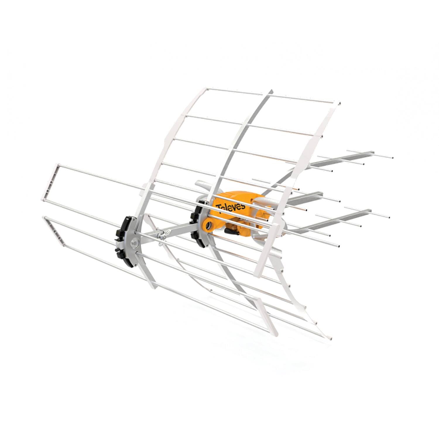 Left. Televes - Televes 148883 Ellipse Mix Outdoor High-vhf/uhf Hdtv Antenna - Orange.