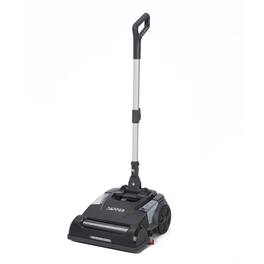 Dapper Supply - Battery Powered Walk Behind Mini Floor Scrubber Compact Portable 14 Inch 75 Min Runtime 350 RPM Commercial Use - Black
