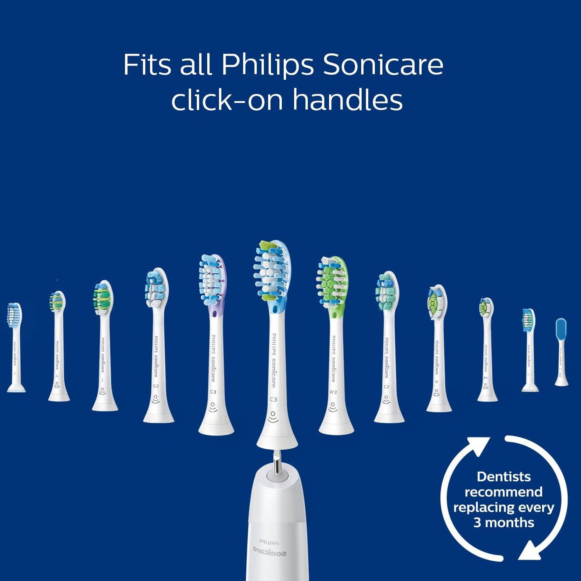 Fits all Philips Sonicare click-on handles

Dentists recommend replacing every 3 months