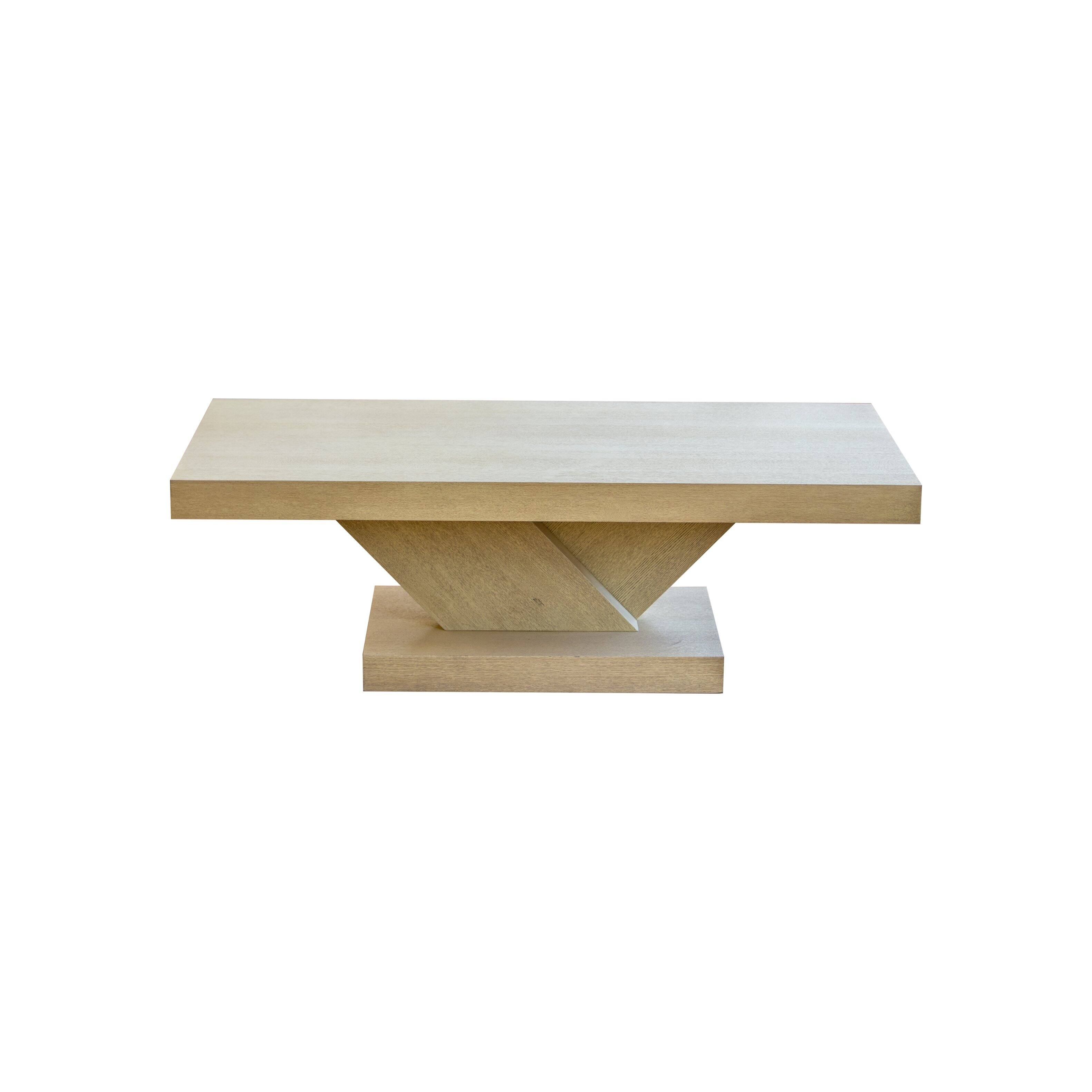 Alt View 6. Loheer - Loheer 47 Inch Modern Cross Leg Coffee Table Oak Wash Center Table Solid Wood Veneer X-Shape Living Room Furniture - Imitative Oak.