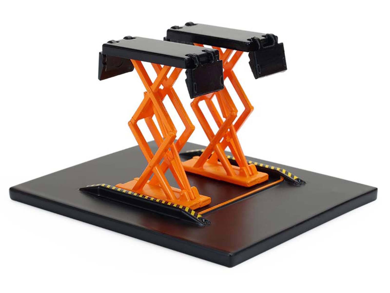 Alt View 2. Greenlight - Automotive "Double Scissor Lifts" Series #2 Set of 3 1/64 Diecast Models by Greenlight.