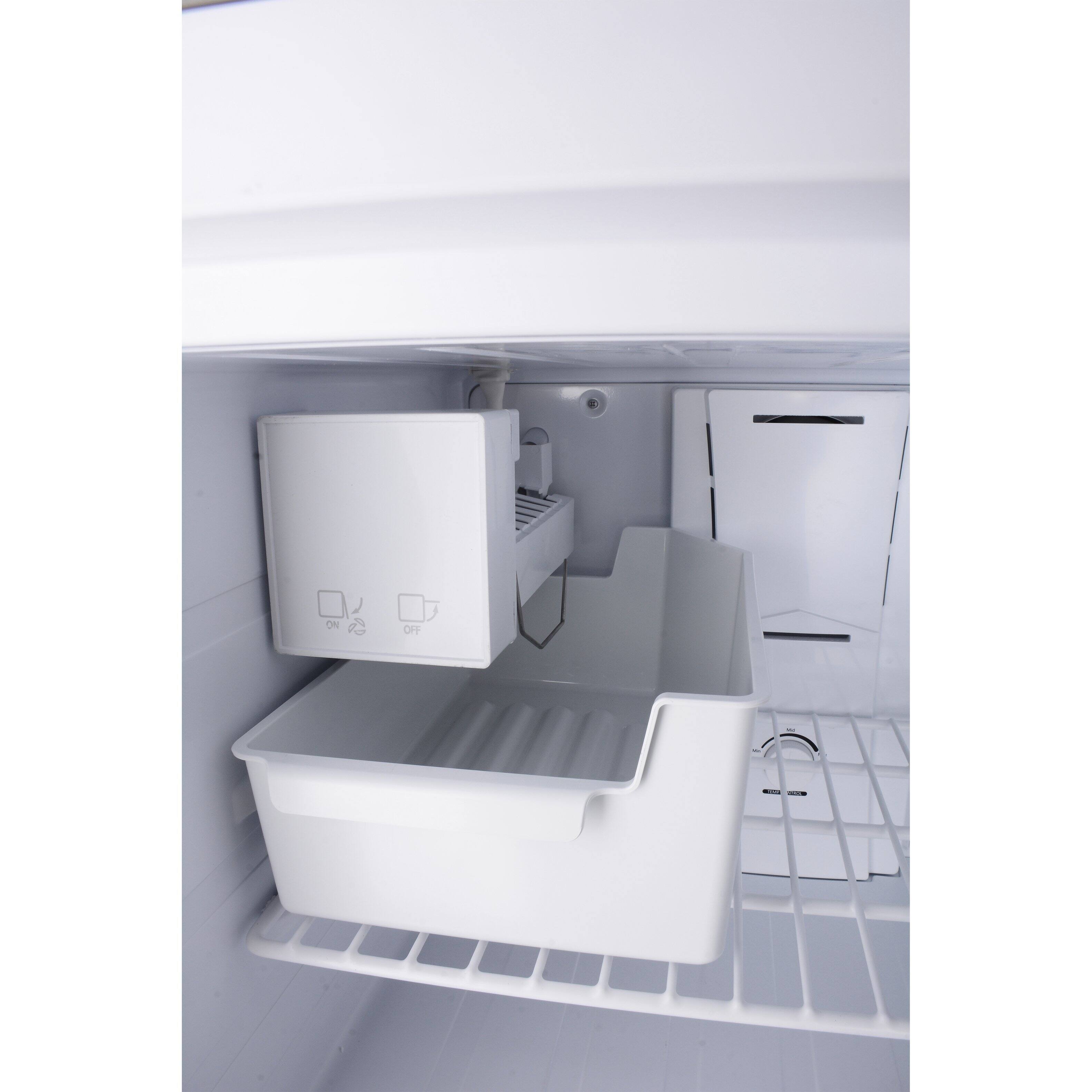 Alt View 10. Conserv - Conserv 30 inch 18 cu. ft. Top Freezer Apartment Refrigerator w Ice Maker Energy Star Counter Depth - Stainless Steel - Stainless.