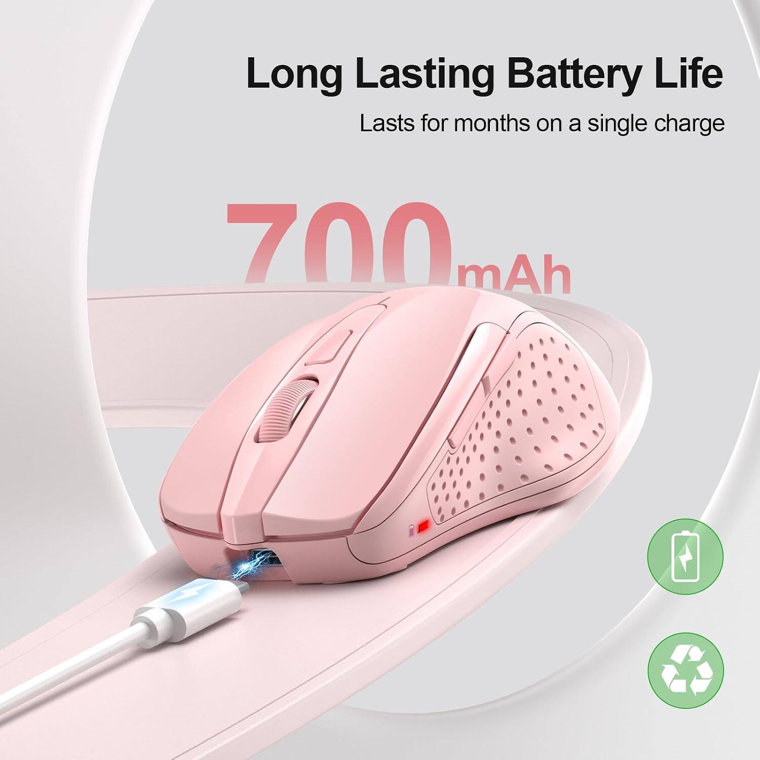 Long Lasting Battery Life  
Lasts for months on a single charge  
700 mAh