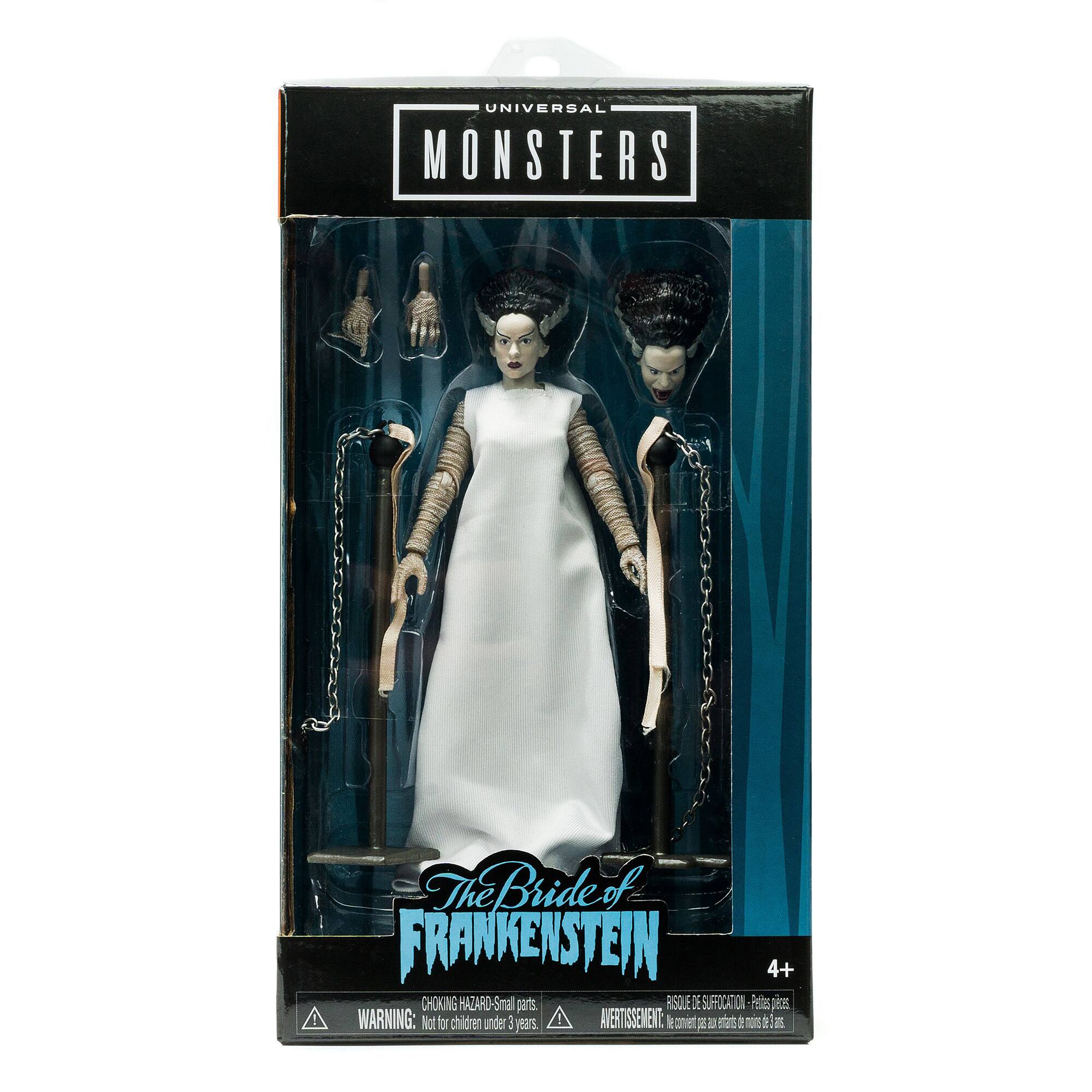 UNIVERSAL MONSTERS The Bride of FRANKENSTEIN  
4+  
CHOKING HAZARD - Small parts  
RISQUE DE SUFRICATION - Petites pièces  
WARNING: Not for children under 3 years.  
AVERTISSEMENT: Ne convient pas aux enfants de moins de 3 ans.