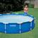 Front. Intex - Above Ground Swimming Pool w/Pump, Filter Cartridge(6 Pack)& Cover - White.