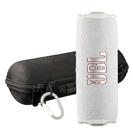 JBL - Flip 7 Portable Bluetooth Speaker , deep bass, IP68 waterproof, for home, Outdoors Bundle - White