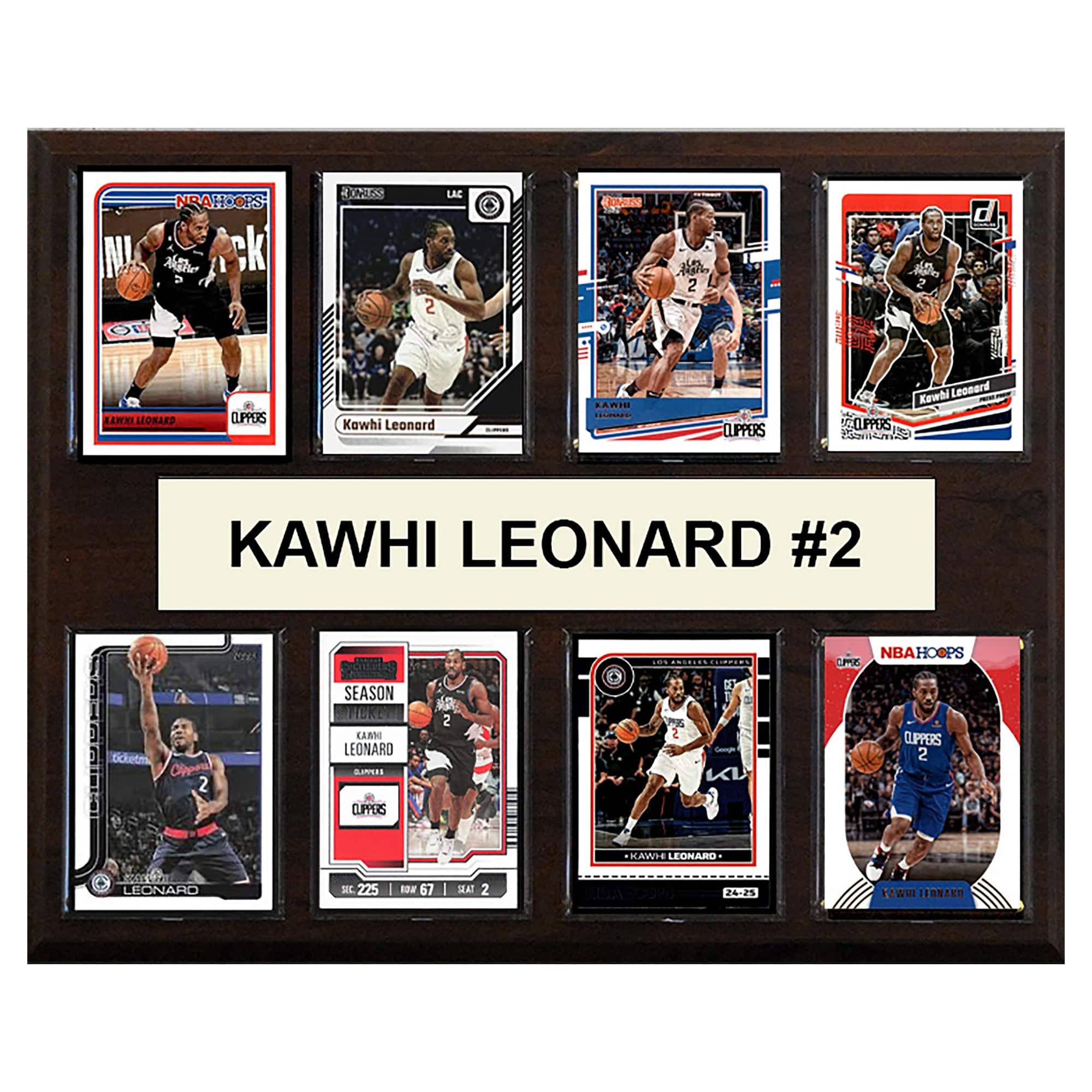 "C&I Collectibles - Kawhi Leonard LA Clippers 12"" x 15"" Trading Card Plaque - Multicolor" price history on PriceWatchPro