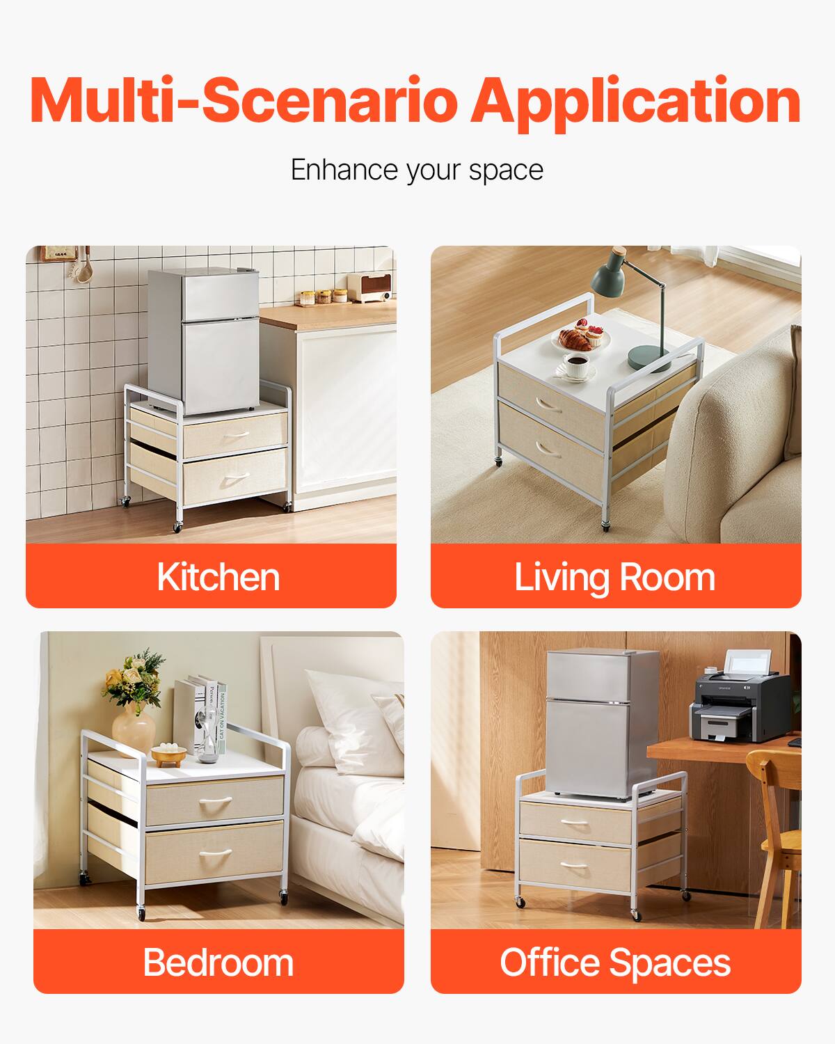 Multi-Scenario Application
Enhance your space
Kitchen
Living Room
Bedroom
Office Spaces