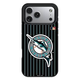 Keyscaper - Cooperstown Teams - Miami Marlins - Florida Marlins Bump Case with 8.2ft Drop Protection - 15 Plus - Multicolor