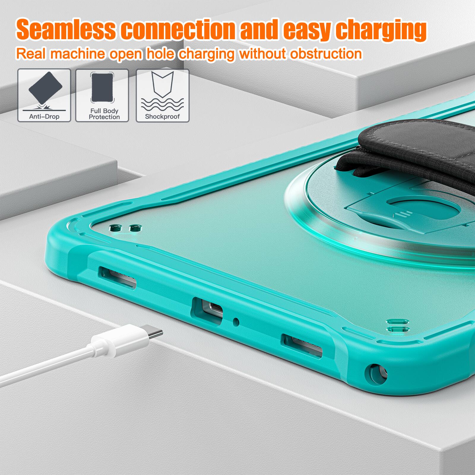 Seamless connection and easy charging  
Real machine open hole charging without obstruction  
Anti-Drop  
Full Body Protection  
Shockproof