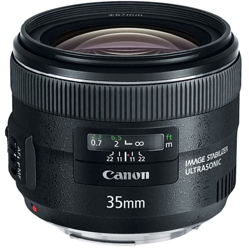 Canon - EF 35mm f/2 IS USM Lens (International Model) - Black