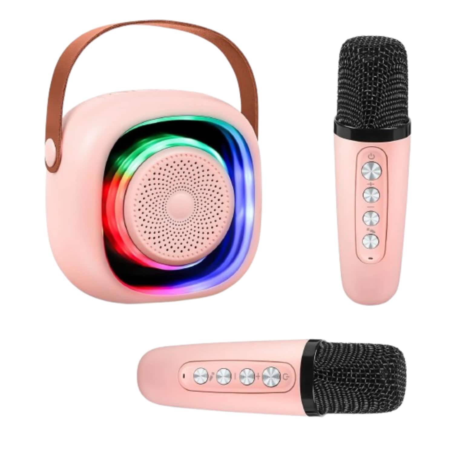 Stock Preferred - Wireless Mini Karaoke Machine with 2 Microphones