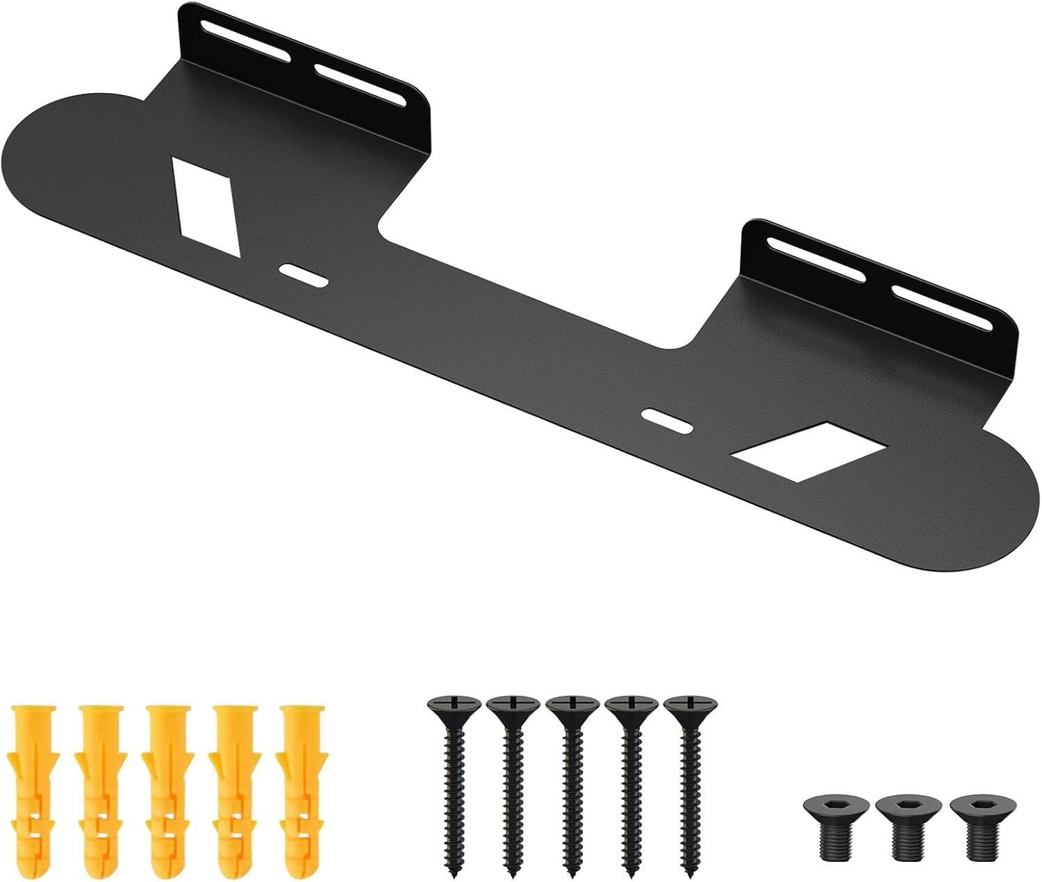 Schertz - Soundbar Wall Mount for Sonos Beam Gen 1 & 2 – Under TV Bracket with Hardware - Black
