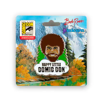 SAN DIEGO COMIC CON INTERNATIONAL
2018 EXCLUSIVE
Bob Ross
Pinicorn.com
HAPPY LITTLE COMIC CON
