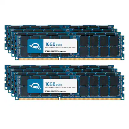 OWC 16GB DDR3 1333MHz ECC REGISTERED FOR MAC PRO
WARRANTY VOID IF REMOVED
OWC 16GB DDR3 1333MHz ECC REGISTERED FOR MAC PRO
WARRANTY VOID IF REMOVED