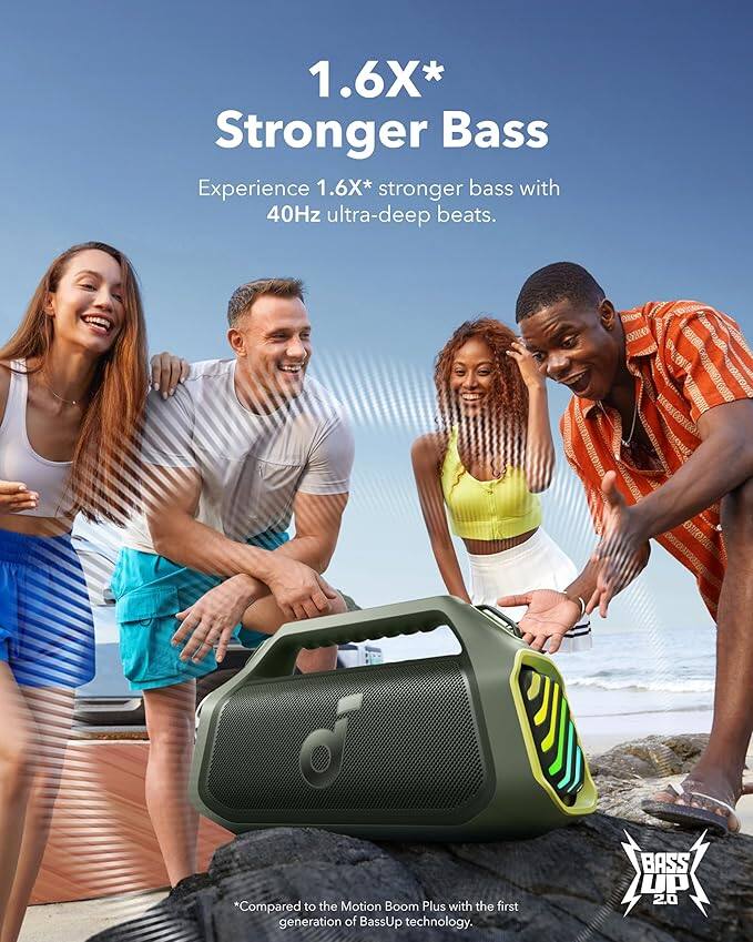Soundcore Boom 2 Plus Portable Speaker By Anker Green - Best Buy