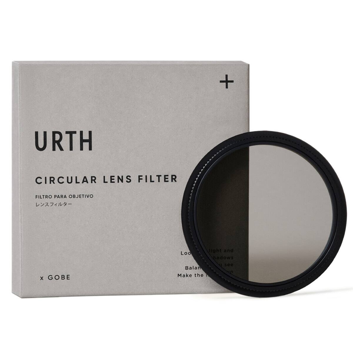 URTH CIRCULAR LENS FILTER FILTRO PARA OBJETIVO  
x GOBE  
Light and shadows  
Look and see  
Balance  
Make the